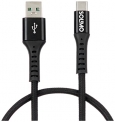 Amazon Brand- Solimo Fast Charging Braided Type C Data Cable, Suitable For Upto 65W Fast Charge For All Supported Mobile Phones (1 Meter, Black)