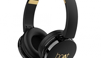 Boat Rockerz 370 On Ear Bluetooth Headphones With Upto 12 Hours Playtime, Cozy Padded Earcups And Bluetooth V5.0, With Mic (Buoyant Black)