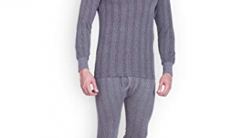 Lux Inferno Mens Cotton Thermal Set (Inferno_Ch_Fs_Rn_Tro_Set_85_Charcoal Melange_Medium)