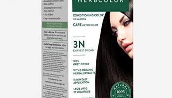 Biotique Bio Herbcolor Conditioning Hair Color, 50G + 110Ml – Darkest Brown 3N (Pack Of 1)