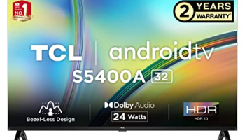 Tcl 80.04 Cm (32 Inches) Bezel-Less S Series Hd Ready Smart Android Led Tv 32S5400A (Black)