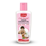 Luvlap Baby Hair & Skin Oil, 100% Natural Cold Pressed Virgin Coconut Oil, Baby Massage Oil, Prevents Diaper Rash, 100Ml