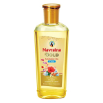 Navratna Gold Ayurvedic Oil |Non Sticky And Non Greasy |Mild Fragrance| Goodness Of Almonds And 9 Ayurvedic Herbs |Relieves Body Aches, Sleeplessness, Headache And Fatigue, 300Ml