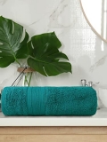 Trident Bath Towel, 1 Piece Bathroom Towel, 100% Cotton, Highly Absorbent, Super Soft, Soft And Plush, 500 Gsm (Teal)
