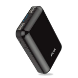 Ptron Dynamo Z 10000Mah Li-Polymer Power Bank, Bis Certified, Ultra-Compact, 2.4A Fast Charging, 2 Usb Ports Power Bank With Micro Usb Cable For All Mobiles (Black)