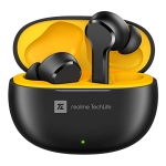 Realme Techlife Buds T100 Bluetooth Truly Wireless In Ear Earbuds With Mic, Ai Enc For Calls, Google Fast Pair, 28 Hours Total Playback With Fast Charging And Low Latency Gaming Mode (Black)