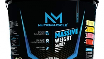 Nutrimuscle Massive Weight Gainer – 12Lbs – Choco Treat Flavour – For Muscle And Mass Gain – Made In India