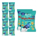 Slurrp Farm Healthy Snacks – Mighty Puff, Cheese And Herbs Flavour, 200G With Party Pack Of 10 (Ragi Non-Fried Ready To Eat Snack For Kids)
