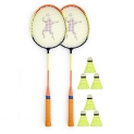 Compass Sports Badminton Combo Set Of 2 Badminton Racquet With 6 Shuttlecock