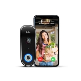 Qubo Smart Wifi Wireless Video Doorbell From Hero Group | Instant Visitor Video Call On Phone | Intruder Alarm System | 1080P Fhd Camera | 2-Way Talk | Works With Alexa & Google | 36 Chime Tunes