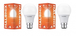 Halonix B22 10-Watt Led Astron Plus (White, Round) – Pack Of 2