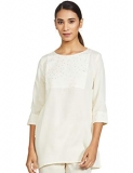 Tasmayi Women’S Synthetic Straight Kurta (Tms-01_Off White_Xx-Large)