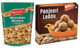 Bikano Navratan Mixture, 1Kg And Panjeeri Laddu Special, 400G