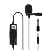 Jbl Commercial Cslm20B Omnidirectional Lavalier Microphone With Battery For Content Creation, Voice Over/Dubbing, Recording, Black, Small