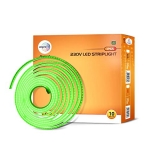 Wipro Garnet 10 Mtr Led Strip Light With Surge Protection, Flexible For Outdoor Use. With Ip65. (Pack Of 1, Green), Standard (Df62895)