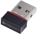 Zebronics Zeb-Usb150Wf1 Wifi Usb Mini Adapter Supports 150 Mbps Wireless Data, Comes With Advanced Security Wpa/Wpa2 Encryption Standards