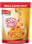 Kwality Corn Flakes – Made With Golden Corns, 99% Fat Free, Natural Source Of Vitamin, Iron And Protein 1Kg [Pack Of 1]