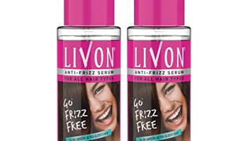 Livon Hair Serum For Women | All Hair Types | Smooth, Frizz-Free & Glossy Hair | With Argan Oil & Vitamin E | 100 Ml (Pack Of 2)