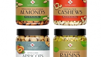 Nature Purify Dry Fruits Festival Gift Pack For Navratri/ Diwali/Fast 1 Kg (Almond, Cashew, Raisins, Apricot – 250G Each)