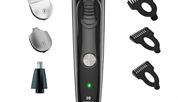 Havells Gs6400 Quick Charge Multi-Grooming Kit With Beard, Detail And Nose Trimmer, 50 ,Minutes Runtime (Black)