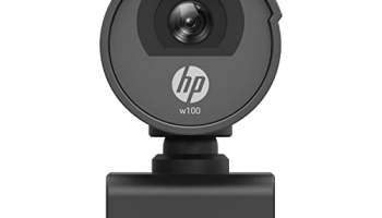 Hp W100 480P 30 Fps Digital Webcam With Built-In Mic, Plug And Play Setup, Wide-Angle View For Video Calling On Skype, Zoom, Microsoft Teams And Other Apps (Black)