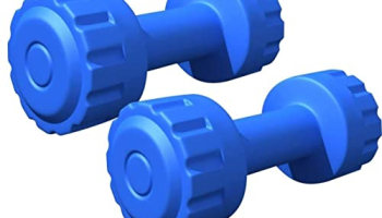 Starx Plastic Xpvc Fixed Dumbbell Set, Adult 1Kg, Set Of 2 (Blue)