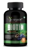 Go Organic Biotin Vitamins Capsule/Tablet With Dht Blocker For Good Looking Hair, Green, 90 Count