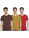 Amazon Brand – Symbol Men’S Solid Regular Fit Half Sleeve Cotton T-Shirt (Combo Pack Of 3) (Aw17Plpo3-5_M_Multicolor5)