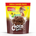 Kwality Choco Flakes, Made With Whole Wheat, Zero% Maida, Source Of Protein And Fibre, Richness Of Chocolate (1 Kg, Pack Of 1)