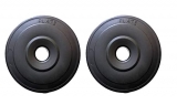 Spanco (1 Kg. X 2) 2 Kg. P.V.C Weight Plates, Filled With Concrete, Vinyl Standard Weights Plates, Set For Weight Lifting, Dumbbell Bars, Strength Training Home Gym Fitness Workout