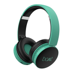 Boat Rockerz 370 On Ear Bluetooth Headphones With Mic, Upto 12 Hours Playtime, Cozy Padded Earcups And Bluetooth V5.0(Gregarious Green)