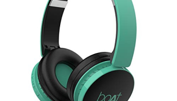 Boat Rockerz 370 On Ear Bluetooth Headphones With Mic, Upto 12 Hours Playtime, Cozy Padded Earcups And Bluetooth V5.0(Gregarious Green)