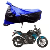 Adroitz Bike Body Cover For Yamaha Fz (Blue And Black)