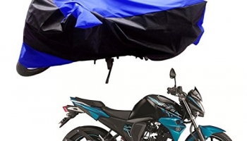 Adroitz Bike Body Cover For Yamaha Fz (Blue And Black)