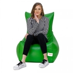 Sattva Chair Style Bean Bag Xxxl Bean Bag Filled (With Beans) – Neon Green