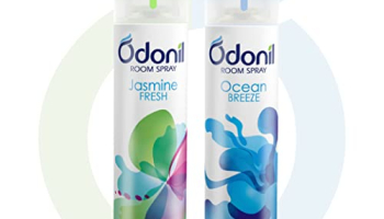 Odonil Room Air Freshener Spray – 440Ml Combo (Pack Of 2, 220Ml Each) | Jasmine Fresh & Ocean Breeze | Nature Inspired Fragrance For Home & Office | Long Lasting Fragrance