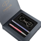 Parker Vector Gift Pack – Special Edition Roller Ball Pen And Special Edition Ball Pen With Parker Key Chain (Ink – Blue)