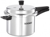 Amazon Brand – Solimo Aluminium Outer Lid Pressure Cooker – 3 Litres, Non-Induction, Silver