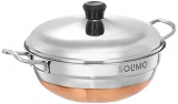Amazon Brand – Solimo Stainless Steel Multi Kadai With Induction Base, 2 Plates For Idli
