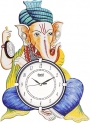 Ajanta Analog 45.72 Cm X 33.02 Cm Wall Clock(Blue, Green, White, With Glass, Standard)