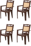 Nilkamal Plastic Outdoor Chair(Brown, Pre-Assembled)