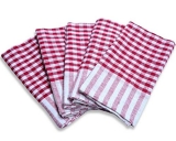 Glun Anti-Bacterial 100% Cotton Multipurpose Utensils Cleaner Towel, Duster Or Napkin, Highly Absorbent, Make Your Cleaning Easy (Duster Pink 6Pcs)