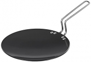 Amazon Brand – Solimo Hard Anodized Tawa (26 Cm, 4.8 Mm, Black, Aluminium)