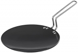 Amazon Brand – Solimo Hard Anodized Tawa (26 Cm, 4.8 Mm, Black, Aluminium)