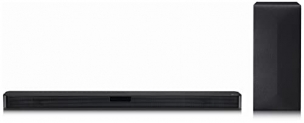 Lg Sl4 300W 2.1 Ch Sound Bar With Carbon Woofer For A High Fidelity Sound, Adaptive Sound Control, Wireless Subwoofer, Bluetooth Streaming, Versatile Connectivity And Tv Sound Sync (Black)