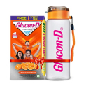 Glucon-D Instant Energy Health Drink Tangy Orange – 1Kg Refill With Free Bottle