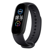 Hug Puppy M5 Smart Fitness Band Tracker With Heart Rate Monitor, Call & Message Reminder Android & Ios Compatible Water Resistant (Black)