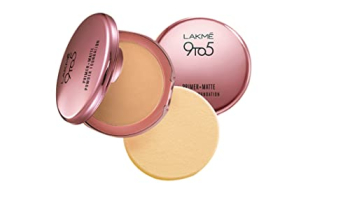 Lakme 9 To 5 Primer With Matte Powder Foundation Compact, Silky Golden, 9G