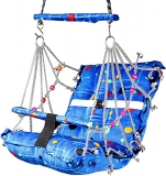 Zumart® Cotton Swing Chair For Kids Baby’S Children Folding And Washable 1-8 Years With Safety Belt – Home,Garden Jhula For Babies | Swing For Kids | Baby Hanging Swing Jula (Multicolor)