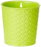Gardens Need 100% Virgin Plastic Maryam Pot | Set Of 5 Planter, (14Cm X 14Cm X 11Cm, Lemon Green)